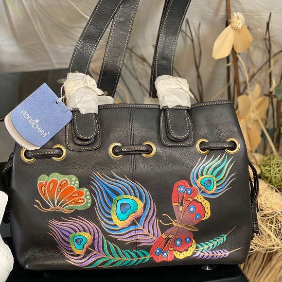 Anuschka Genuine leather hand-painted handbag - Picture 9 of 13